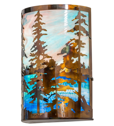 Tall Pines Two Light Wall Sconce in Light Burnished Transparent Copper (57|250945)