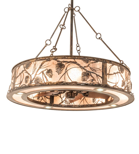 Whispering Pines 16 Light Chandel-Air in Dark Burnished Antique Copper (57|247420)