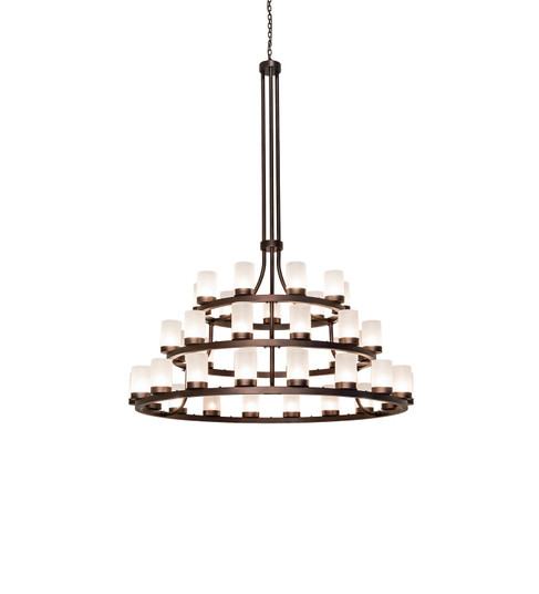Loxley 39 Light Chandelier in Mahogany Bronze (57|247337)