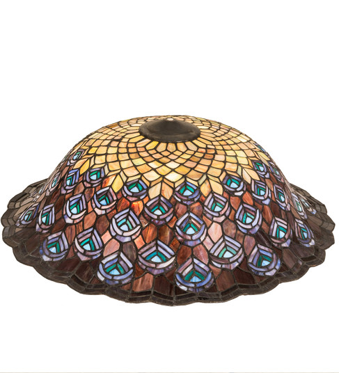 Tiffany Peacock Feather Shade in Green/Blue Pbag Purple/Blue Lt Blue Aqua/Green (57|23950)