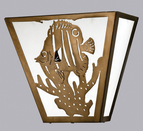 Tropical Fish Two Light Wall Sconce in Antique Copper (57|23909)