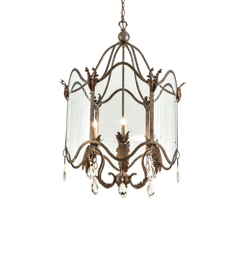 Lourdes Six Light Chandelier in Corinth And Cortez Gold (57|238251)