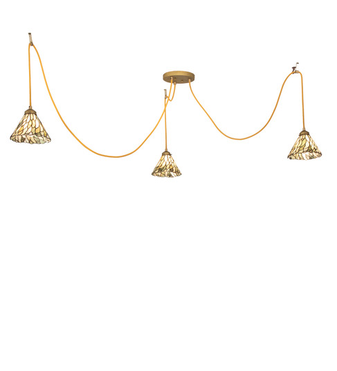 Castiliolite Three Light Pendant in Matte Buttered Brass (57|237610)