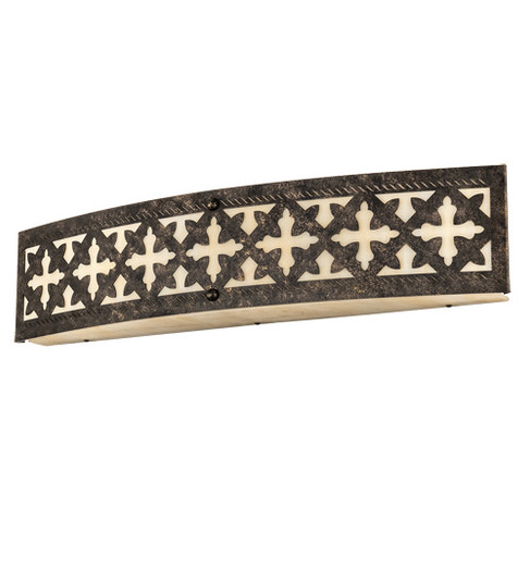 Cardiff Four Light Wall Sconce in Golden Bronze (57|233939)