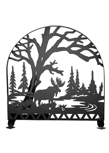 Moose Creek Fireplace Screen in Black Metal (57|23365)