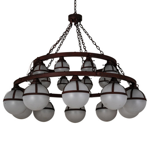 Bola 20 Light Chandelier in Rustic Nail (57|230704)