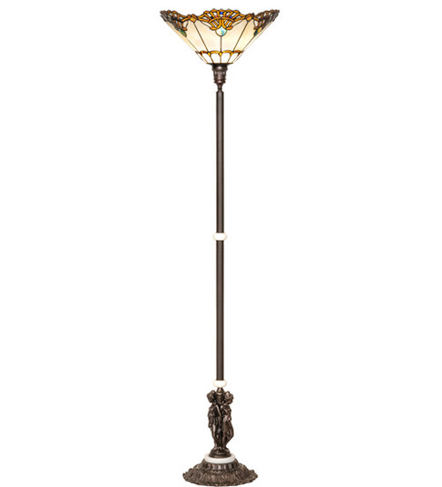 Shell With Jewels One Light Floor Lamp in Mahogany Bronze (57|228408)
