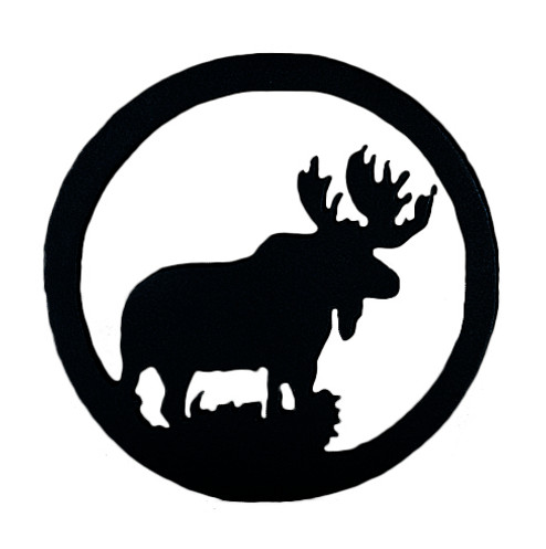 Moose Trivet in Textured Black (57|22408)