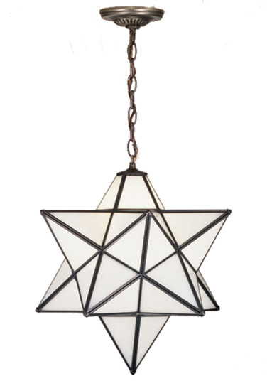 Moravian Star One Light Pendant in Mahogany Bronze (57|21842)