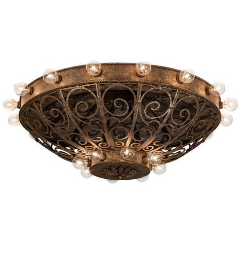 Osteria 24 Light Flushmount in Pompeii Gold (57|215278)