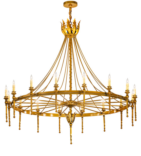 Amaury 16 Light Chandelier in Transparent Gold Over Nickel (57|211951)