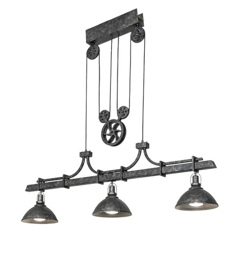 Melrose Barlett Three Light Pendant in Smoke And Anthracite (57|203455)