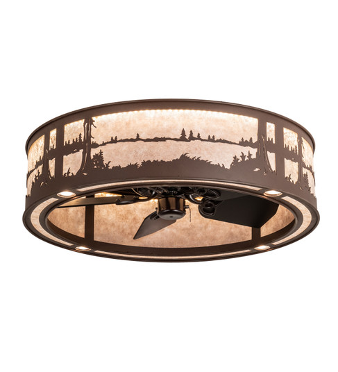 Quiet Pond LED Chandel-Air in Cafe-Noir (57|202146)