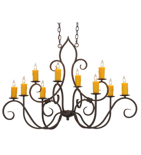 Clifton Ten Light Chandelier in Coffee Bean (57|200731)