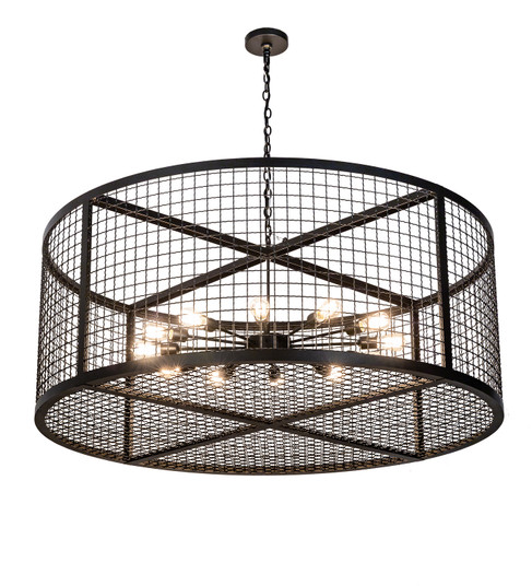 Paloma Golpe 12 Light Pendant in Black Metal (57|197674)