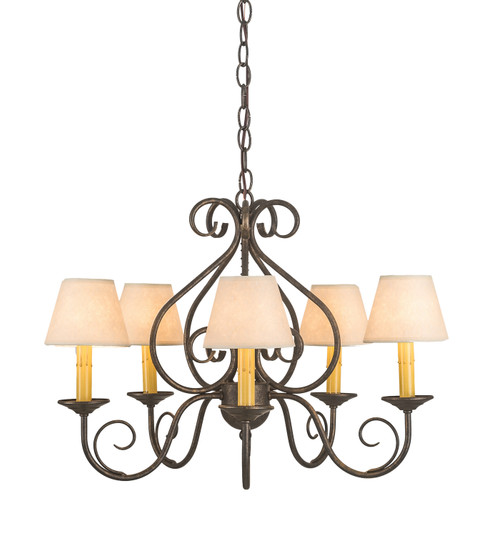 Jenna Five Light Chandelier in French Bronzed (57|197364)