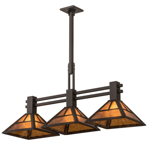 T'' Mission'' Three Light Island Pendant in Oil Rubbed Bronze (57|197074)