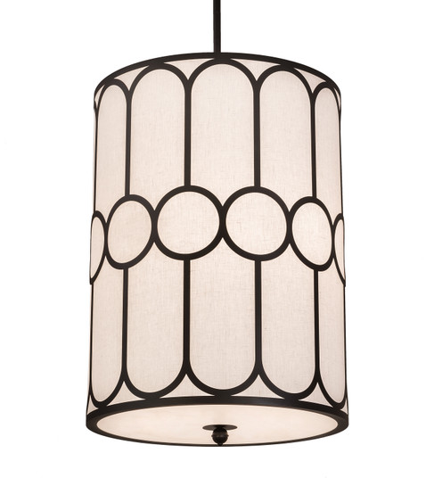 Cilindro Six Light Pendant in Black Metal (57|196023)