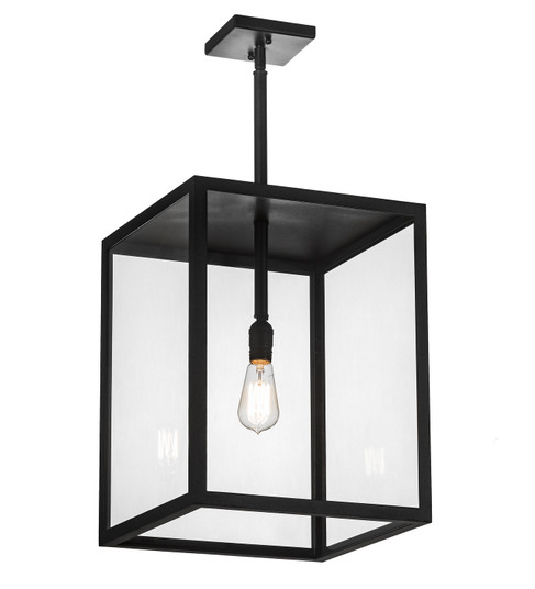 Quadrato One Light Pendant in Black Metal (57|193802)