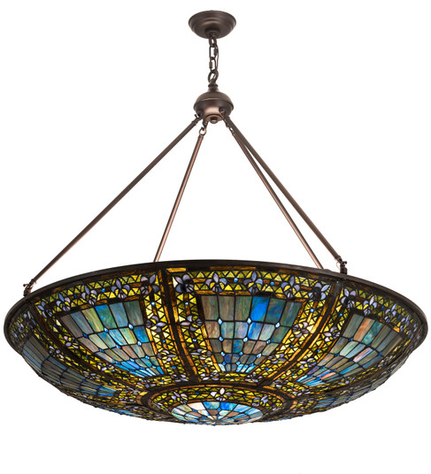 Fleur-de-lis Eight Light Pendant in Mahogany Bronze (57|193245)