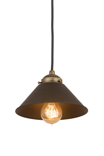 Revival One Light Mini Pendant in Antique Brass/Oil Rubbed Bronze (57|189320)