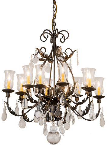 French Elegance 12 Light Chandelier in French Bronze (57|188392)