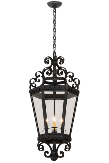 Cadenza Four Light Pendant in Black Metal (57|187789)