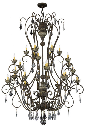 Felicia 24 Light Chandelier in Tarnished Aztec Gold (57|182707)