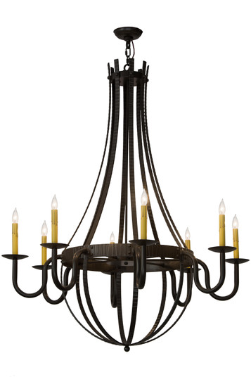 Barrel Stave Eight Light Chandelier in Timeless Bronze (57|182536)