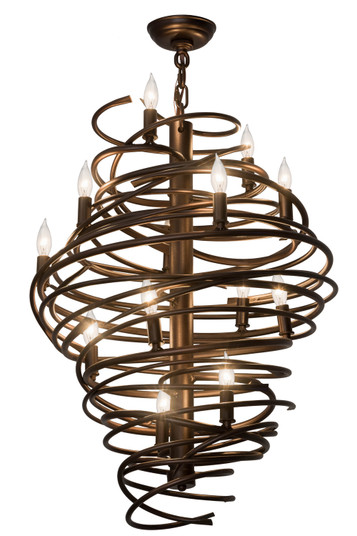Cyclone 13 Light Chandelier in Mahogany Bronze (57|181999)