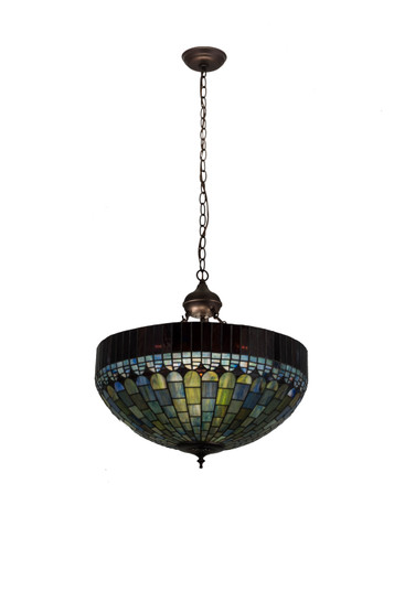 Tiffany Candice Three Light Inverted Pendant in Mahogany Bronze (57|181495)