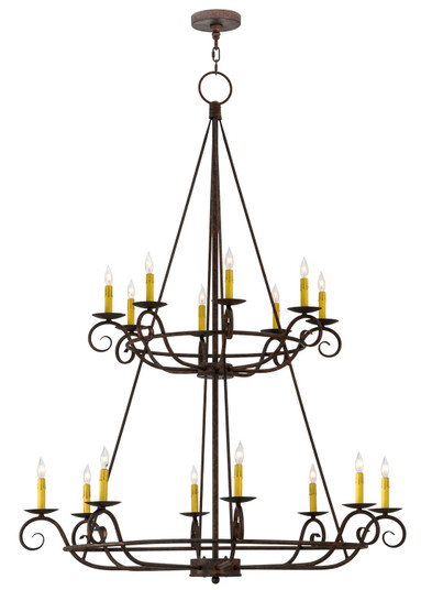 Estrella 16 Light Chandelier in Black Metal (57|180961)