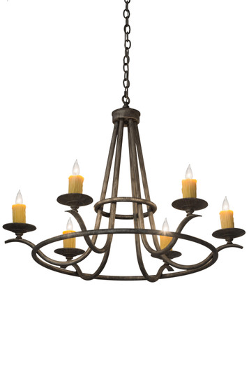 Octavia Six Light Chandelier in Antique Iron Ore (57|179905)