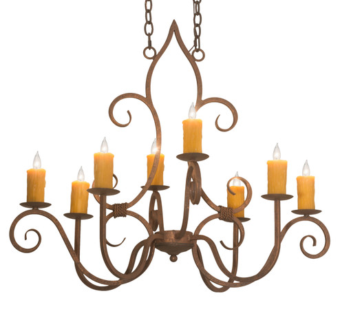Clifton Eight Light Chandelier in Antique Rust (57|177156) Clifton Eight Light Chandelier in Antique Rust (57|177156)
