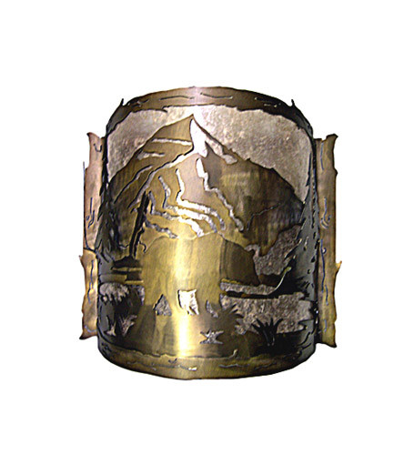 Bear Creek Two Light Wall Sconce in Antique Copper (57|17464)