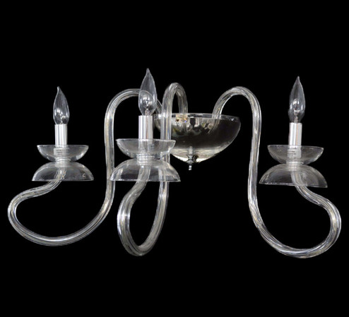 Mare & Foal At Dawn Three Light Wall Sconce in Chrome,Crystal (57|174424)