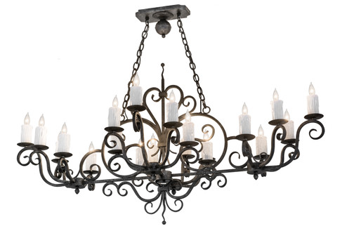 Kean 20 Light Chandelier in Smoke (57|174336)