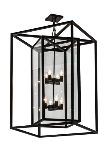 Kitzi Box Eight Light Pendant in Black Metal (57|174264)