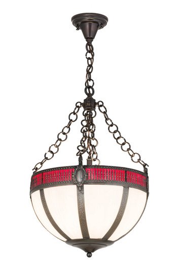 Gothic Four Light Inverted Pendant in Chemical Antique Brass (57|174102)