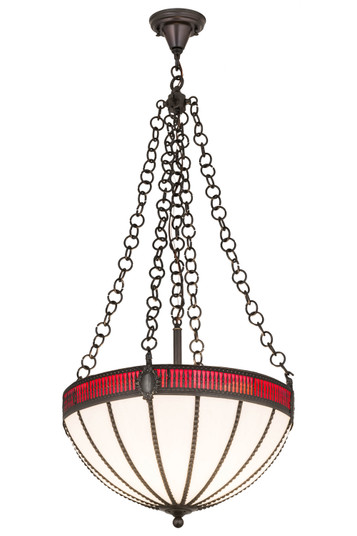Gothic Four Light Inverted Pendant in Weathered Antique Brass (57|174101)