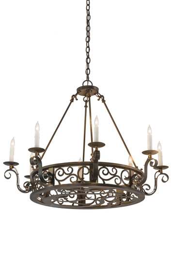Delano Eight Light Chandelier in Antique Copper (57|174068)