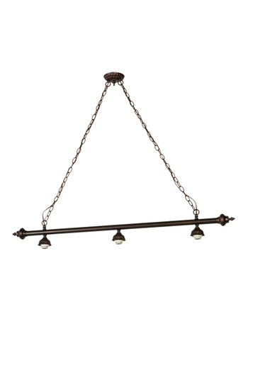 Canoe At Lake Three Light Island Pendant Hardware in Mahogany Bronze (57|173252)