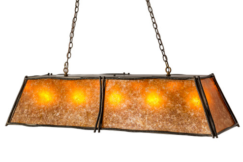 Sticks Five Light Oblong Pendant in Antique Copper (57|172116)