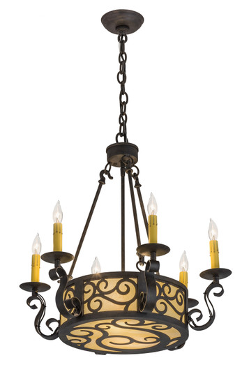 Delano Eight Light Chandelier in Chestnut (57|170227)