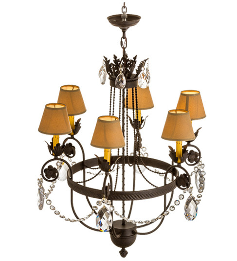 Antonia Six Light Chandelier in Chestnut (57|167786)