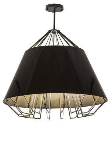 Complejo Eight Light Pendant in Mirror Black & Antique Copper (57|166448)
