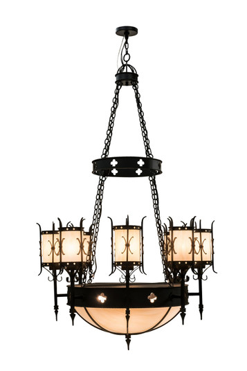 Sabrina 12 Light Chandelier in Black Textured (57|164773)
