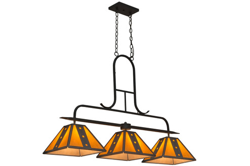 Hanford Three Light Island Pendant in Copper Rust (57|163601)