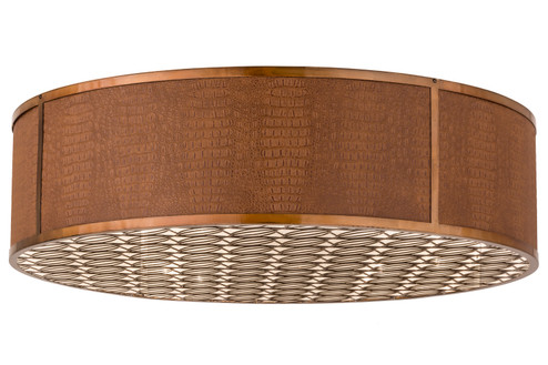 Cilindro Ten Light Flushmount in Transparent Copper (57|163349)