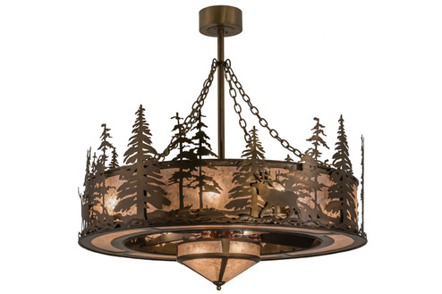 Elk at Dusk 11 Light Chandel-Air in Antique Copper (57|163305)